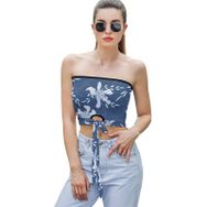 AILLOSA YH-362 Seksi File Tüp Üst Yaz Tube Top Tank Tops Kadın Askılı Üst Bluz