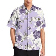 AILLOSA YH-366 Aloha Hawaii 3D Desen Kısa Kollu Erkek Gömlek