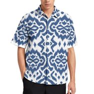 AILLOSA YH-36B Aloha Hawaii 3D Desen Kısa Kollu Erkek Gömlek