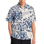 AILLOSA YH-370 Aloha Hawaii 3D Desen Kısa Kollu Erkek Gömlek