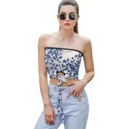 AILLOSA YH-370 Seksi File Tüp Üst Yaz Tube Top Tank Tops Kadın Askılı Üst Bluz