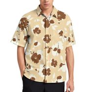 AILLOSA YH-371 Aloha Hawaii 3D Desen Kısa Kollu Erkek Gömlek