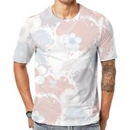 AILLOSA YH-372 Baskılı Desenli Kısa Kollu Unisex T-shirt