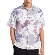 AILLOSA YH-375 Aloha Hawaii 3D Desen Kısa Kollu Erkek Gömlek