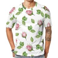 AILLOSA YH-379 Baskılı Desenli Kısa Kollu Unisex T-shirt