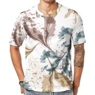 AILLOSA YH-396 Baskılı Desenli Kısa Kollu Unisex T-shirt