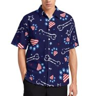 AILLOSA YH-397 Aloha Hawaii 3D Desen Kısa Kollu Erkek Gömlek