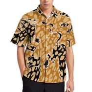 AILLOSA YH-399 Aloha Hawaii 3D Desen Kısa Kollu Erkek Gömlek