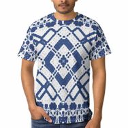 AILLOSA YH-40 3D Baskılı Desenli Kısa Kollu Erkek T-shirt