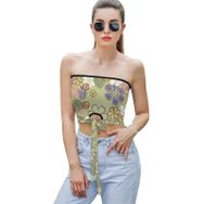 AILLOSA YH-403 Seksi File Tüp Üst Yaz Tube Top Tank Tops Kadın Askılı Üst Bluz