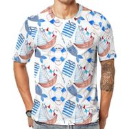 AILLOSA YH-411 Baskılı Desenli Kısa Kollu Unisex T-shirt