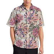 AILLOSA YH-412 Aloha Hawaii 3D Desen Kısa Kollu Erkek Gömlek