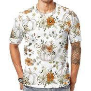 AILLOSA YH-414 Baskılı Desenli Kısa Kollu Unisex T-shirt