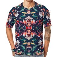 AILLOSA YH-416 Baskılı Desenli Kısa Kollu Unisex T-shirt