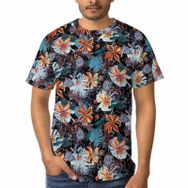 AILLOSA YH-417 3D Baskılı Desenli Kısa Kollu Erkek T-shirt