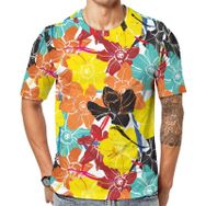 AILLOSA YH-423 Baskılı Desenli Kısa Kollu Unisex T-shirt