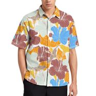 AILLOSA YH-424 Aloha Hawaii 3D Desen Kısa Kollu Erkek Gömlek