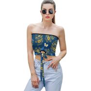 AILLOSA YH-426 Seksi File Tüp Üst Yaz Tube Top Tank Tops Kadın Askılı Üst Bluz