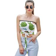 AILLOSA YH-432 Seksi File Tüp Üst Yaz Tube Top Tank Tops Kadın Askılı Üst Bluz