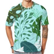 AILLOSA YH-435 Baskılı Desenli Kısa Kollu Unisex T-shirt