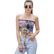 AILLOSA YH-436 Seksi File Tüp Üst Yaz Tube Top Tank Tops Kadın Askılı Üst Bluz