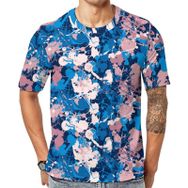 AILLOSA YH-441 Baskılı Desenli Kısa Kollu Unisex T-shirt
