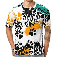 AILLOSA YH-444 Baskılı Desenli Kısa Kollu Unisex T-shirt