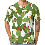 AILLOSA YH-445 Baskılı Desenli Kısa Kollu Unisex T-shirt