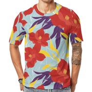 AILLOSA YH-447 Baskılı Desenli Kısa Kollu Unisex T-shirt