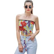 AILLOSA YH-447 Seksi File Tüp Üst Yaz Tube Top Tank Tops Kadın Askılı Üst Bluz