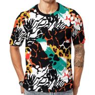 AILLOSA YH-456 Baskılı Desenli Kısa Kollu Unisex T-shirt