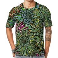AILLOSA YH-47 3D Baskılı Desenli Kısa Kollu Erkek T-shirt