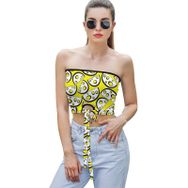 AILLOSA YH-472 Seksi File Tüp Üst Yaz Tube Top Tank Tops Kadın Askılı Üst Bluz