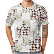 AILLOSA YH-474 Baskılı Desenli Kısa Kollu Unisex T-shirt