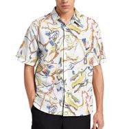 AILLOSA YH-475 Aloha Hawaii 3D Desen Kısa Kollu Erkek Gömlek