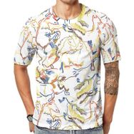AILLOSA YH-475 Baskılı Desenli Kısa Kollu Unisex T-shirt