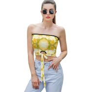 AILLOSA YH-479 Seksi File Tüp Üst Yaz Tube Top Tank Tops Kadın Askılı Üst Bluz