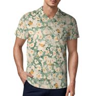 AILLOSA YH-480 3D Baskılı Desen Kısa Kollu Polo Yaka Erkek T-shirt