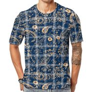 AILLOSA YH-483 Baskılı Desenli Kısa Kollu Unisex T-shirt
