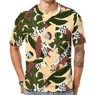 AILLOSA YH-484 Baskılı Desenli Kısa Kollu Unisex T-shirt