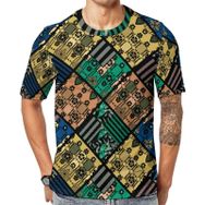 AILLOSA YH-487 Baskılı Desenli Kısa Kollu Unisex T-shirt