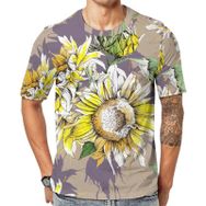 AILLOSA YH-49 3D Baskılı Desenli Kısa Kollu Erkek T-shirt