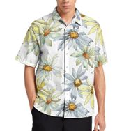 AILLOSA YH-490 Aloha Hawaii 3D Desen Kısa Kollu Erkek Gömlek