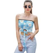 AILLOSA YH-492 Seksi File Tüp Üst Yaz Tube Top Tank Tops Kadın Askılı Üst Bluz