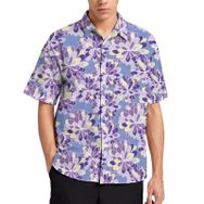 AILLOSA YH-500 Aloha Hawaii 3D Desen Kısa Kollu Erkek Gömlek