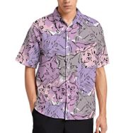 AILLOSA YH-503 Aloha Hawaii 3D Desen Kısa Kollu Erkek Gömlek