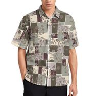 AILLOSA YH-511 Aloha Hawaii 3D Desen Kısa Kollu Erkek Gömlek