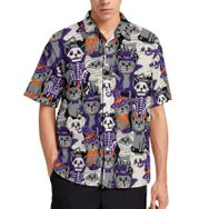 AILLOSA YH-512 Aloha Hawaii 3D Desen Kısa Kollu Erkek Gömlek