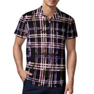 AILLOSA YH-514 3D Baskılı Desen Kısa Kollu Polo Yaka Erkek T-shirt