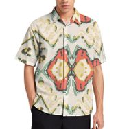 AILLOSA YH-515 Aloha Hawaii 3D Desen Kısa Kollu Erkek Gömlek